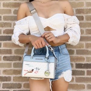 Michael Kors XS CrossBody White Blue